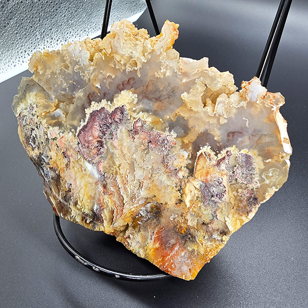 RARE Graveyard Point Agate End Cut with Pink Tones - Polished #016 - Image 5