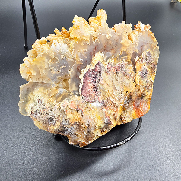 RARE Graveyard Point Agate End Cut with Pink Tones - Polished #016 - Image 4