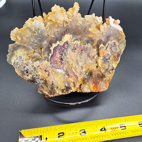 RARE Graveyard Point Agate End Cut with Pink Tones - Polished #016 - Image 2