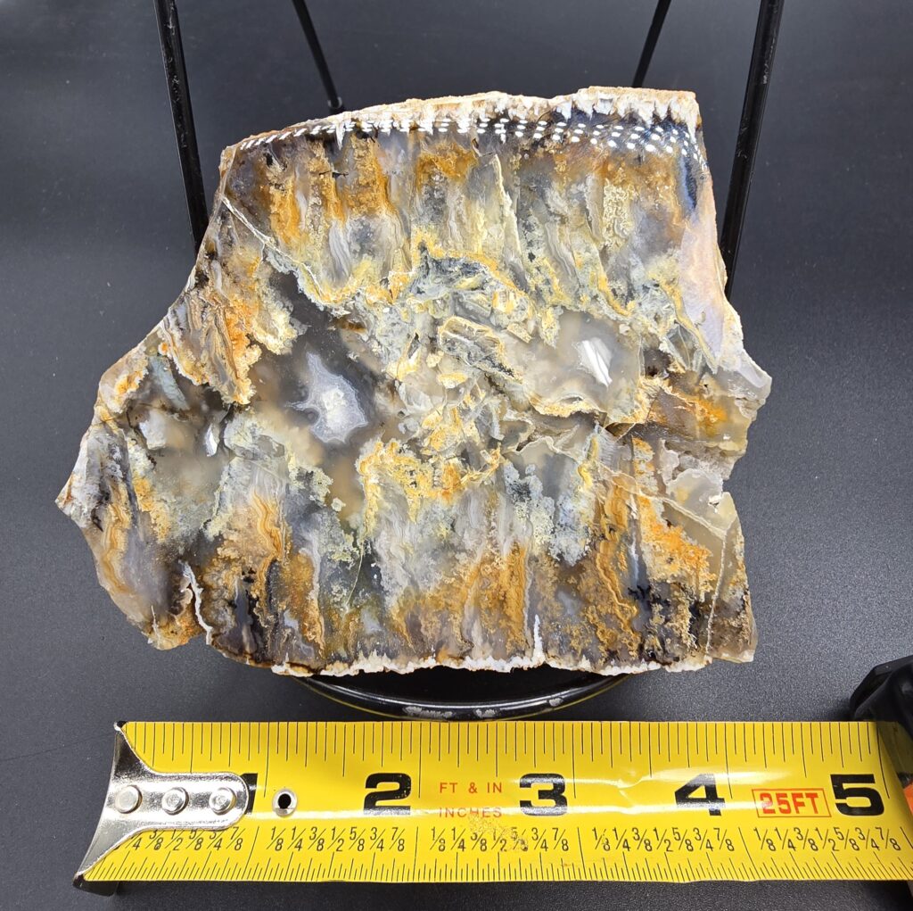 Polished Graveyard Point Agate End Piece #17