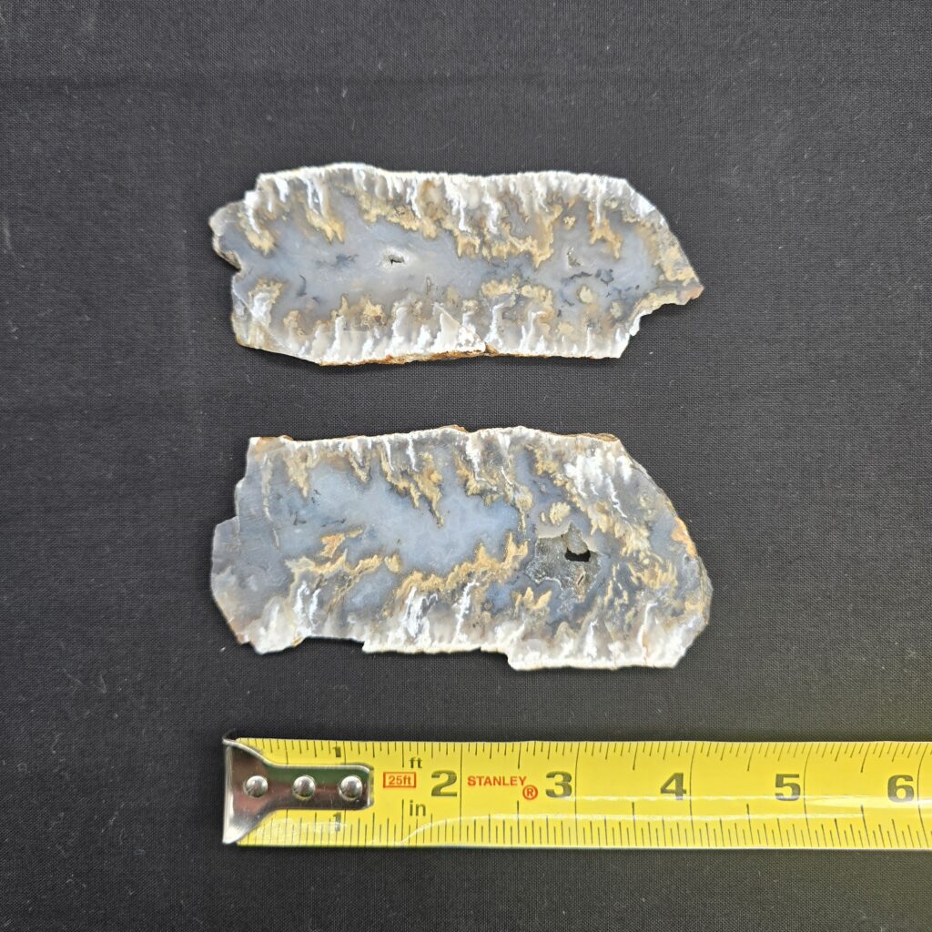 2x Gorgeous Graveyard Point Agate Slabs With Marcasite #27