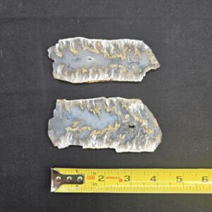 2x Gorgeous Graveyard Point Agate Slabs With Marcasite #27