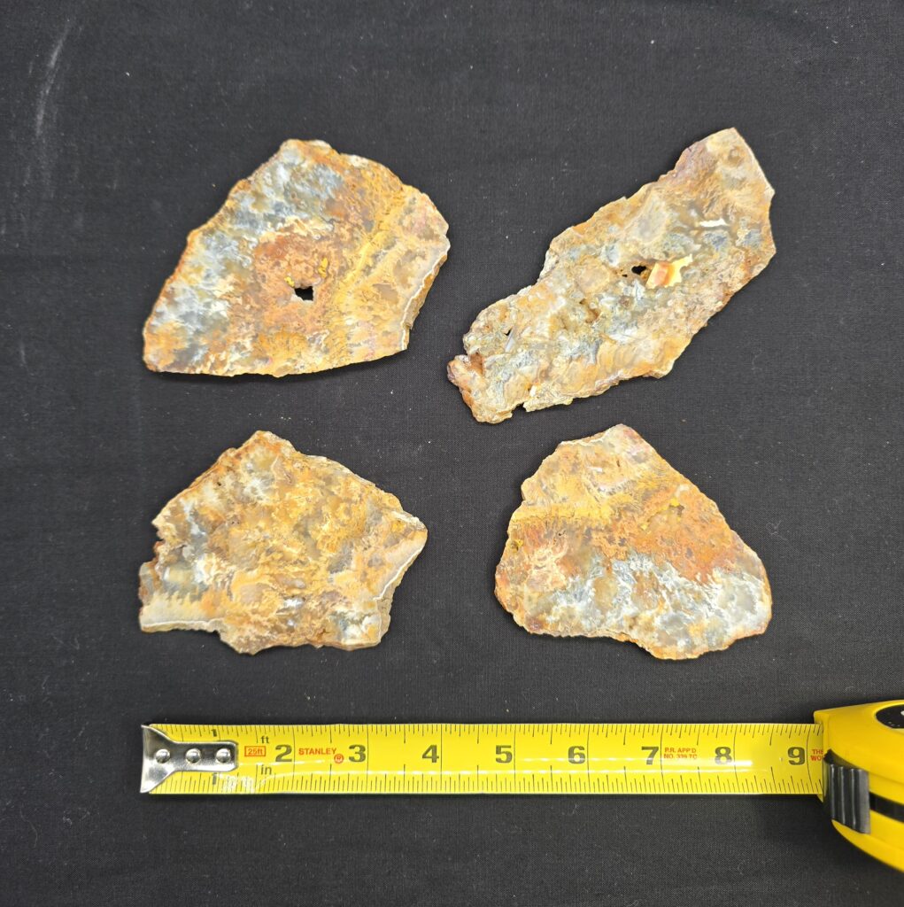 4x Graveyard Point Regency Rose Agate Slabs #30